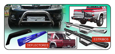 Accesorios 4x4 - Defensas - Deflectores - Estribos. Escapes Los Varones.